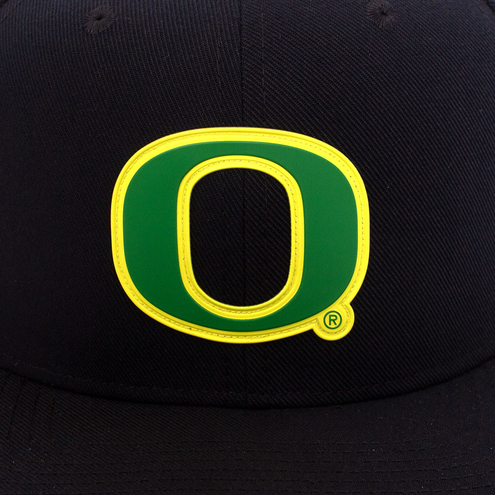 Classic Oregon O, Nike, Black, Flatbill, Performance/Dri-FIT, Accessories, Unisex, Football, Pro, Structured, Square Bill, Sideline, Adjustable, Hat, 799117